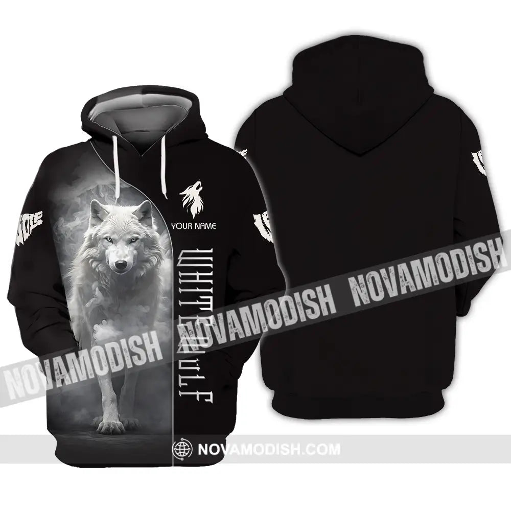 Unisex Shirt - Custom White Wolf 3D Shirt Hoodie / S T-shirt