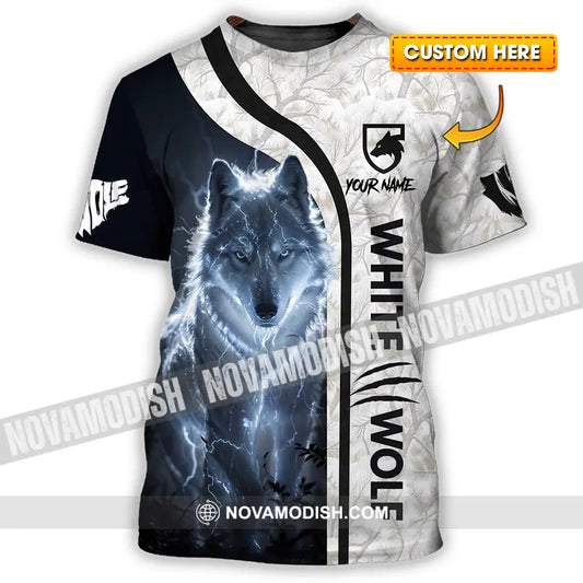 Unisex Shirt - Custom White Wolf 3D Shirt T-shirt