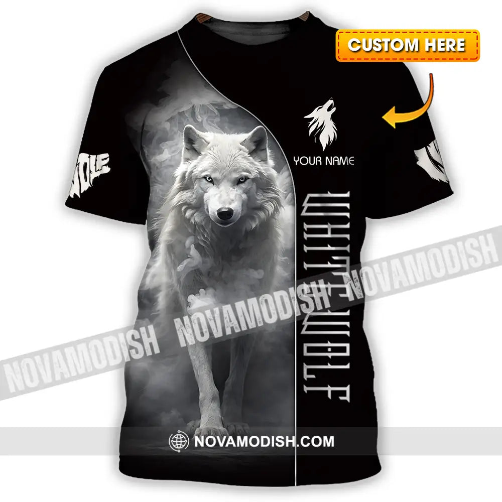 Unisex Shirt - Custom White Wolf 3D Shirt T-shirt