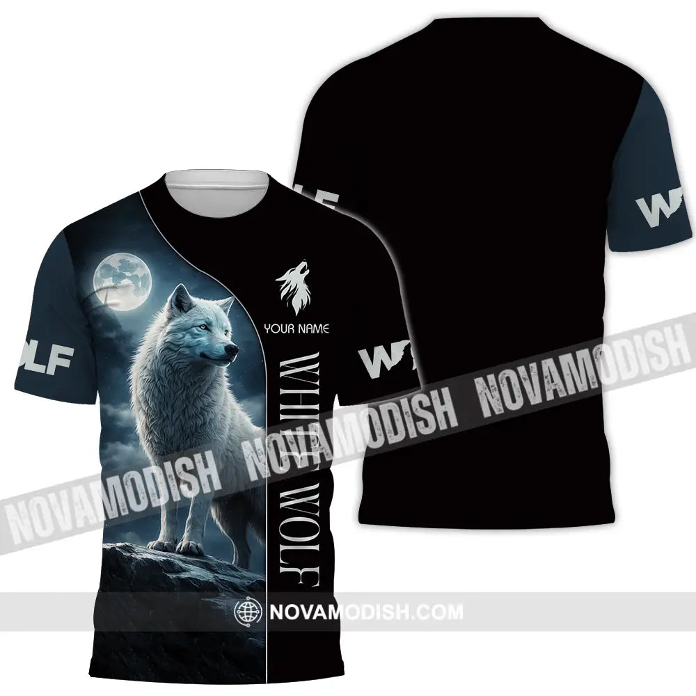 Unisex Shirt - Custom White Wolf 3D Shirt T-Shirt / S T-shirt