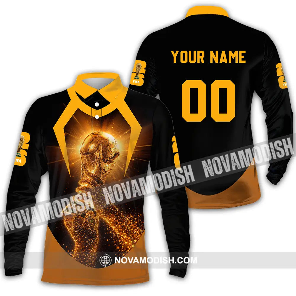 Unisex Shirt - Custom World Cup 2026 3D Shirt Long Sleeve Polo / S T-shirt