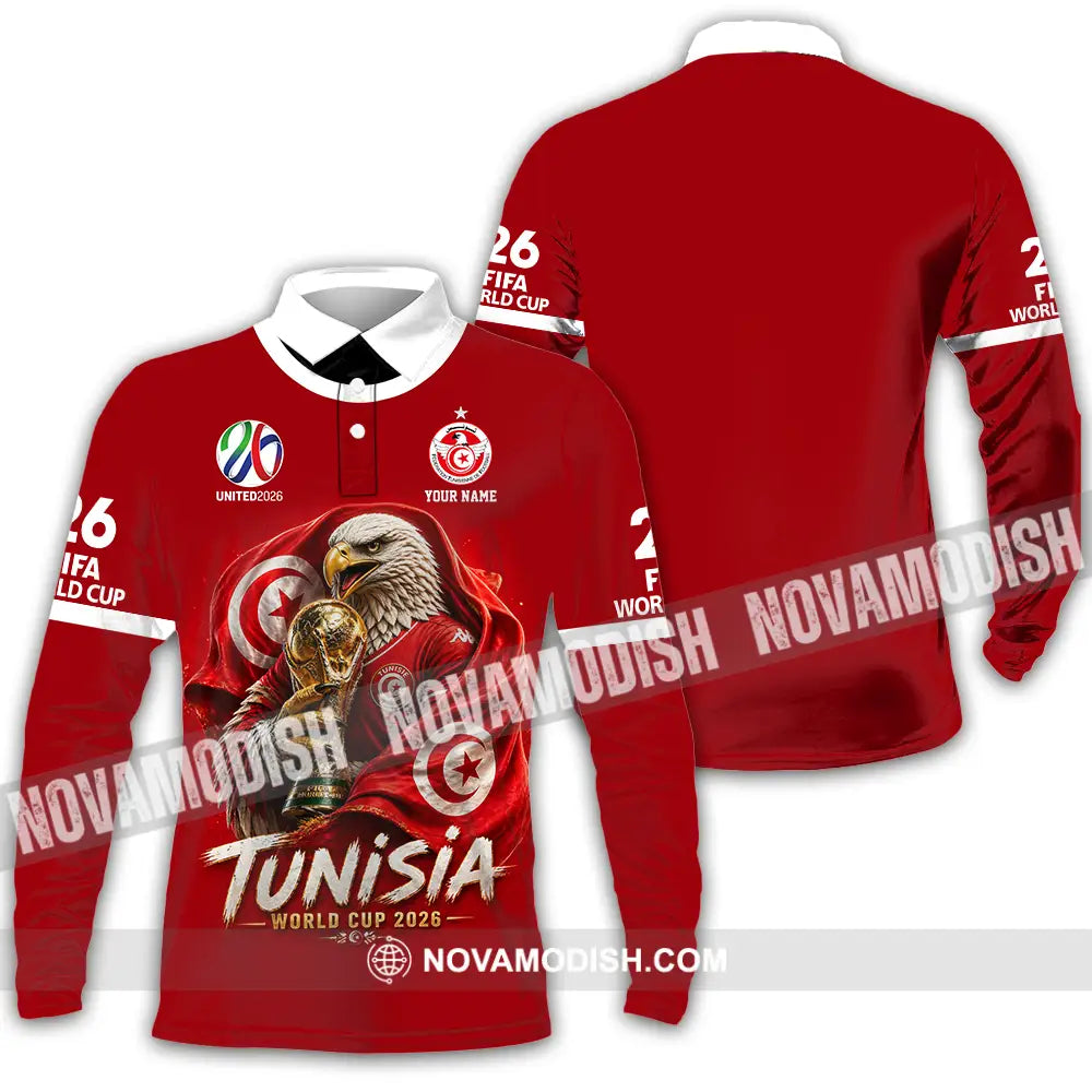 Unisex Shirt - Custom World Cup 2026 3D Shirt - Long Sleeve Polo / S - T-shirt