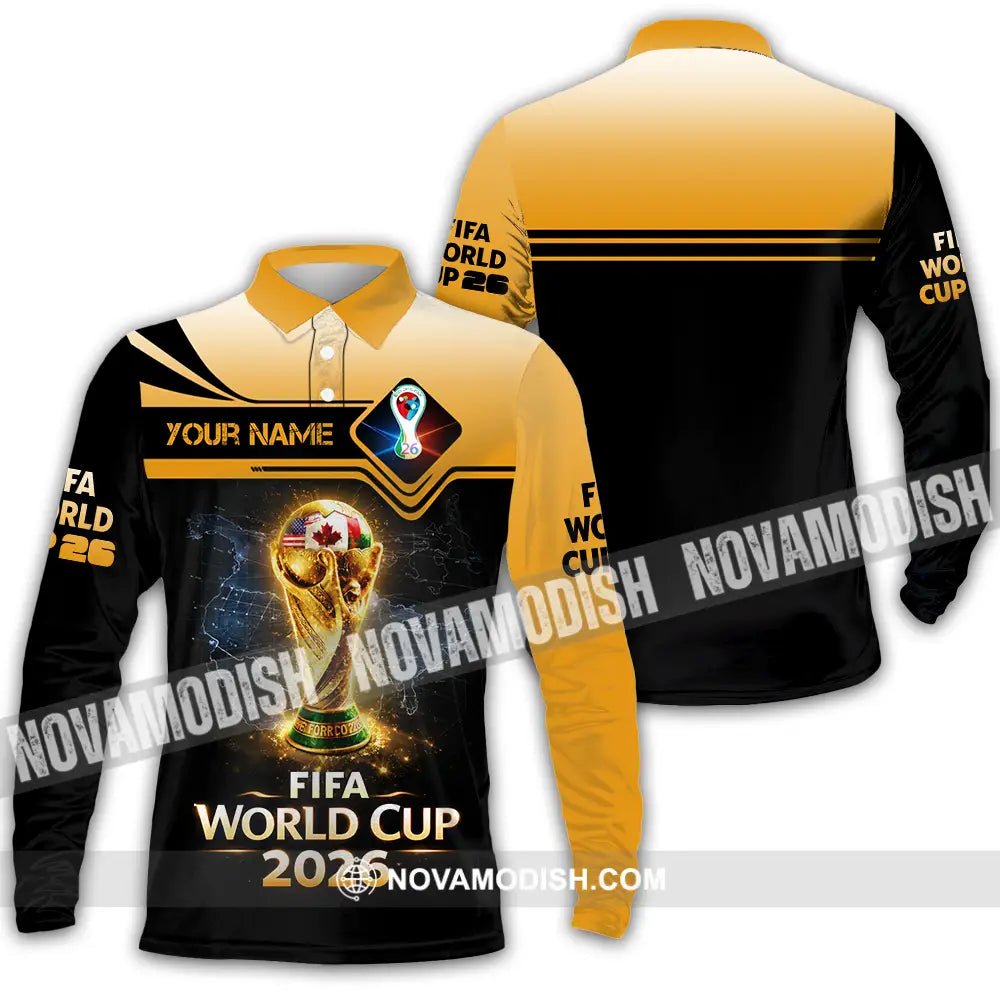 Unisex Shirt - Custom World Cup 2026 3D Shirt - Long Sleeve Polo / S - T-shirt