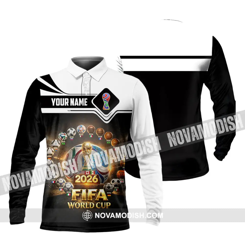Unisex Shirt - Custom World Cup 2026 3D Shirt - Long Sleeve Polo / S - T-shirt