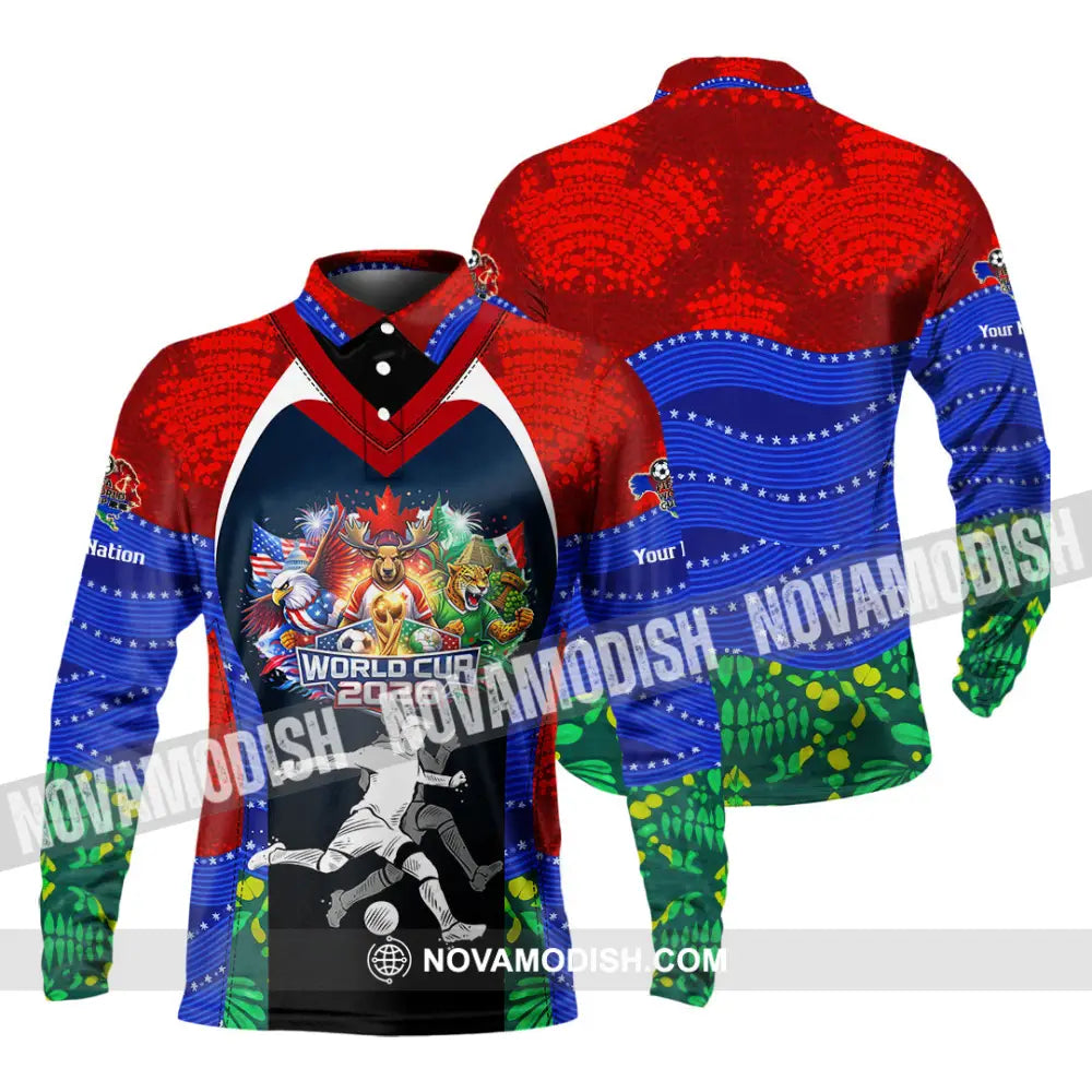 Unisex Shirt - Custom World Cup 2026 3D Shirt - Long Sleeve Polo / S - T-shirt
