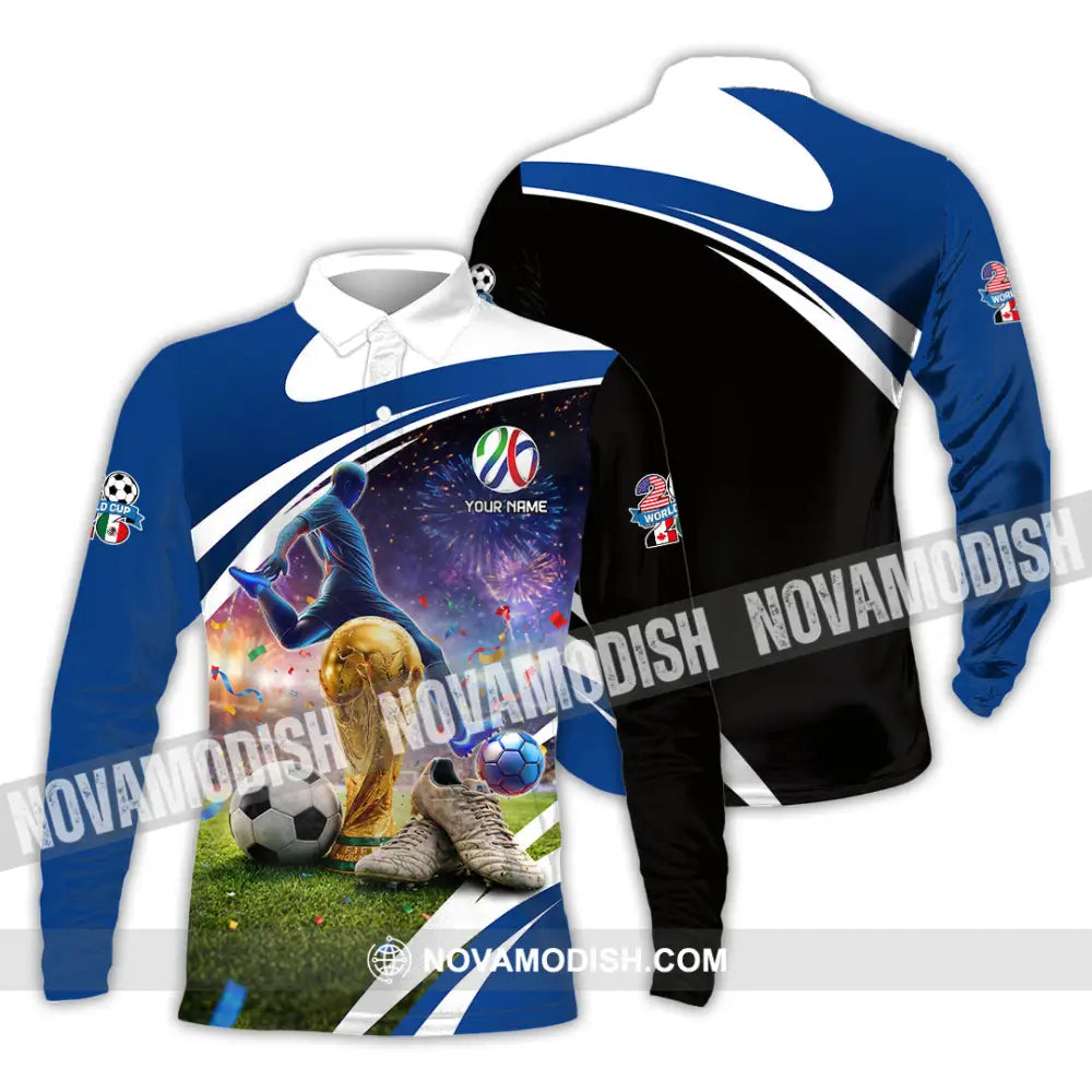 Unisex Shirt - Custom World Cup 2026 3D Shirt Long Sleeve Polo / S T-shirt