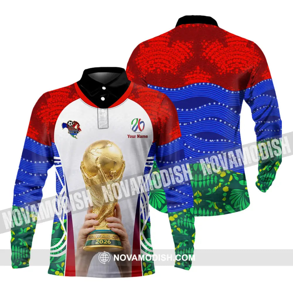 Unisex Shirt - Custom World Cup 2026 3D Shirt - Long Sleeve Polo / S - T-shirt