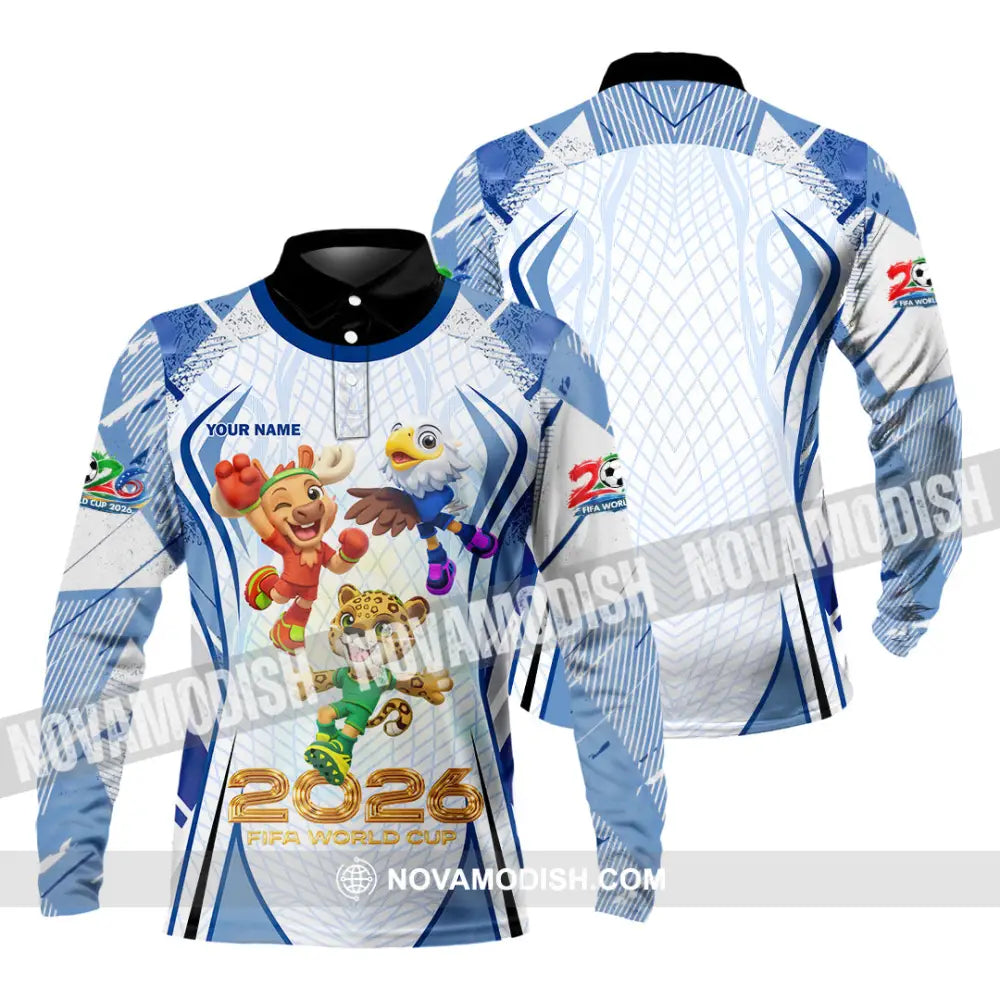 Unisex Shirt - Custom World Cup 2026 3D Shirt Long Sleeve Polo / S T-shirt