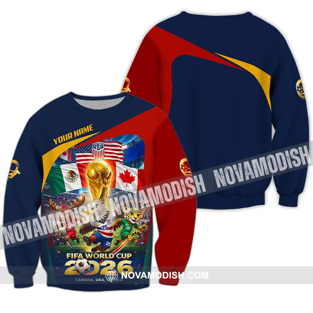 Unisex Shirt - Custom World Cup 2026 3D Shirt Long Sleeve / S T-shirt