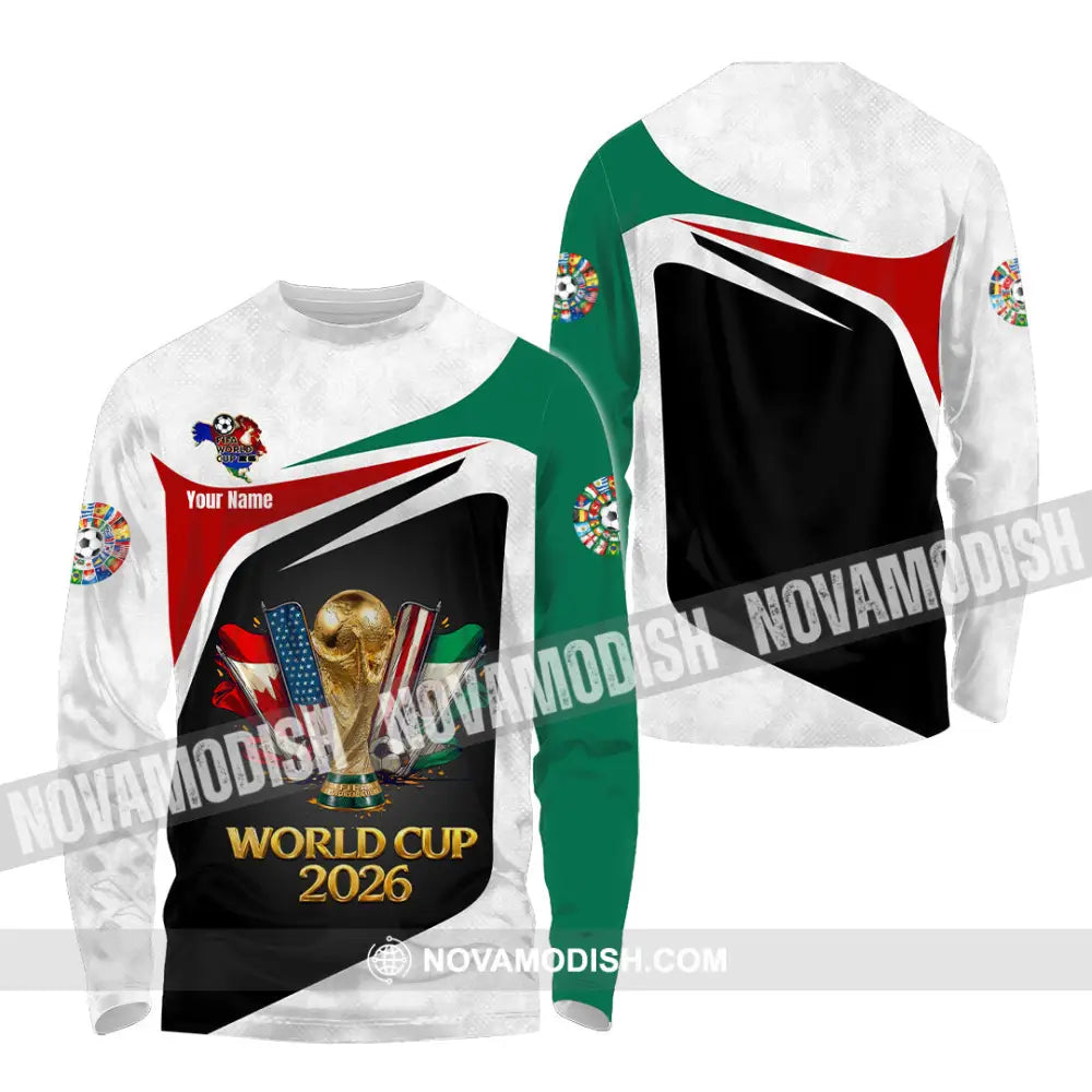 Unisex Shirt - Custom World Cup 2026 3D Shirt - Long Sleeve Shirt / S - T-shirt