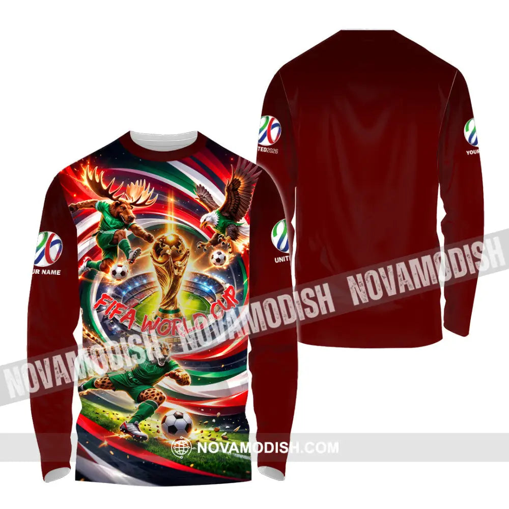 Unisex Shirt - Custom World Cup 2026 3D Shirt Long Sleeve Shirt / S T-shirt