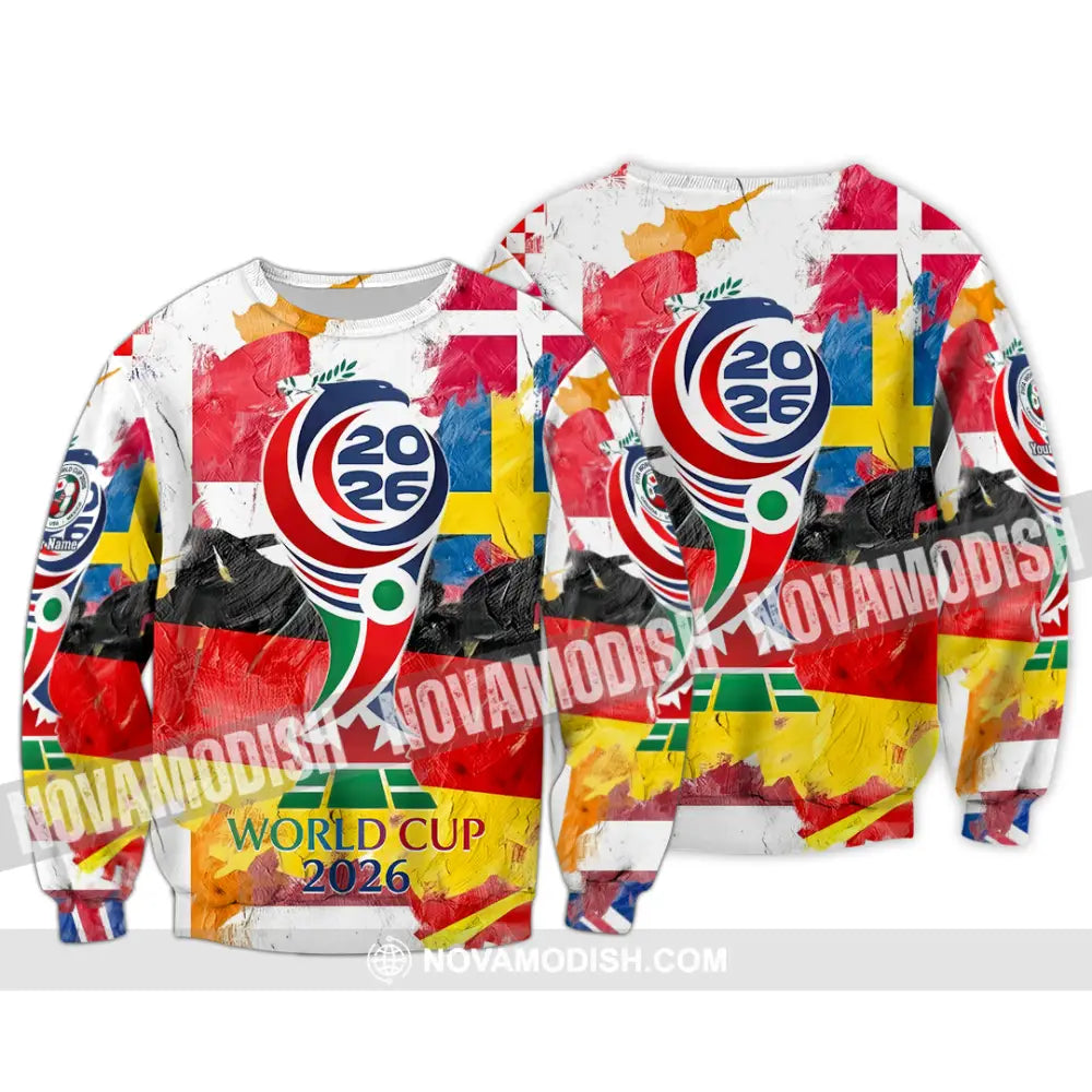 Unisex Shirt - Custom World Cup 2026 3D Shirt - Long Sleeve / S - T-shirt