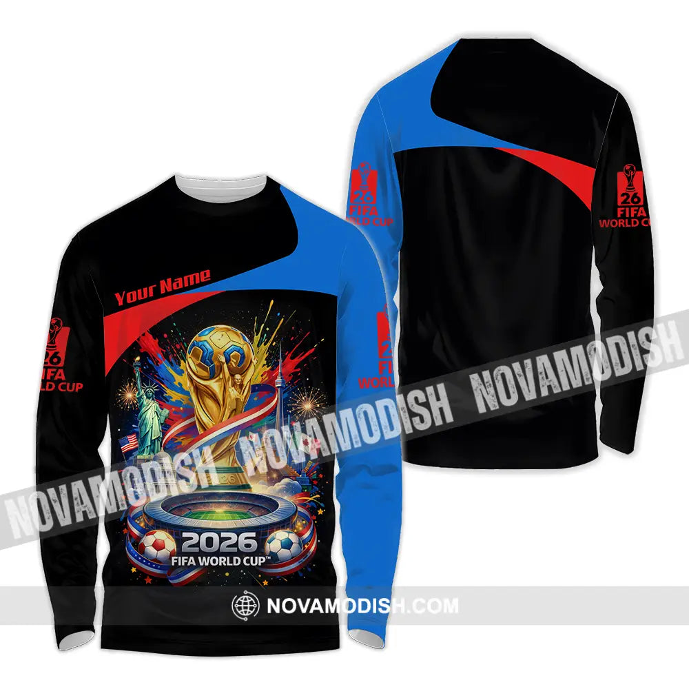Unisex Shirt - Custom World Cup 2026 3D Shirt - Long Sleeve Shirt / S - T-shirt