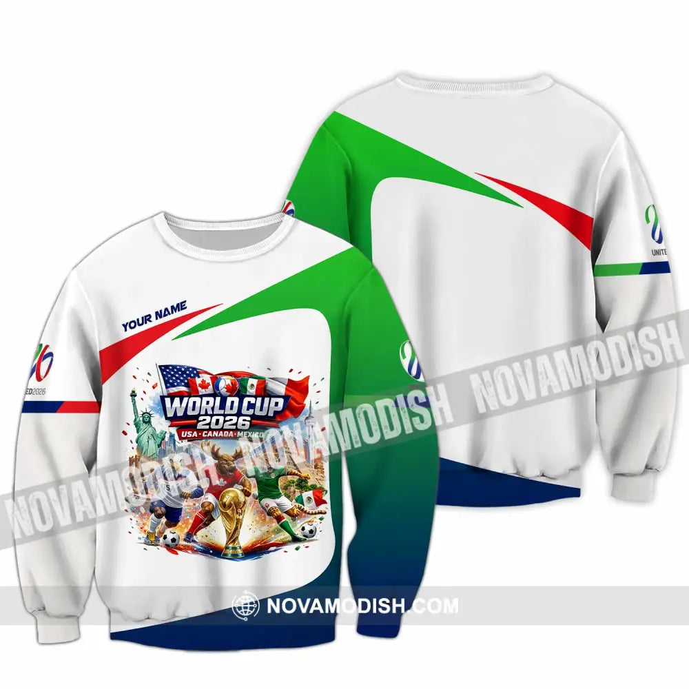 Unisex Shirt - Custom World Cup 2026 3D Shirt Long Sleeve / S T-shirt