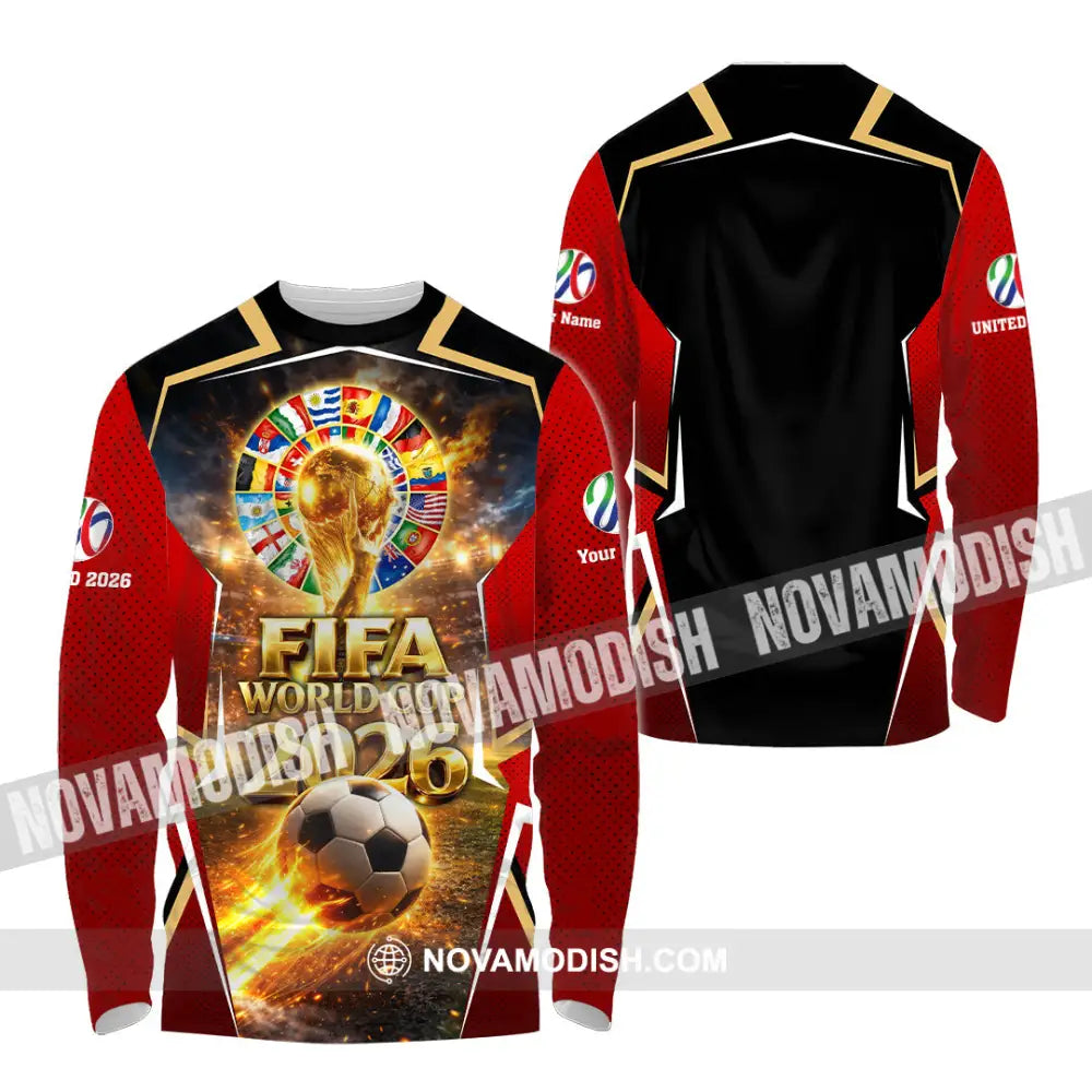 Unisex Shirt - Custom World Cup 2026 3D Shirt - Long Sleeve Shirt / S - T-shirt