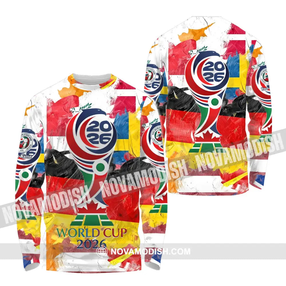Unisex Shirt - Custom World Cup 2026 3D Shirt - Long Sleeve Shirt / S - T-shirt