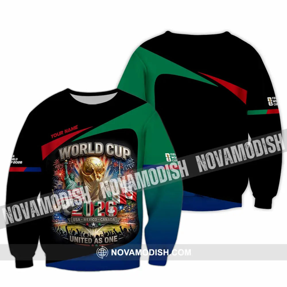 Unisex Shirt - Custom World Cup 2026 3D Shirt Long Sleeve / S T-shirt
