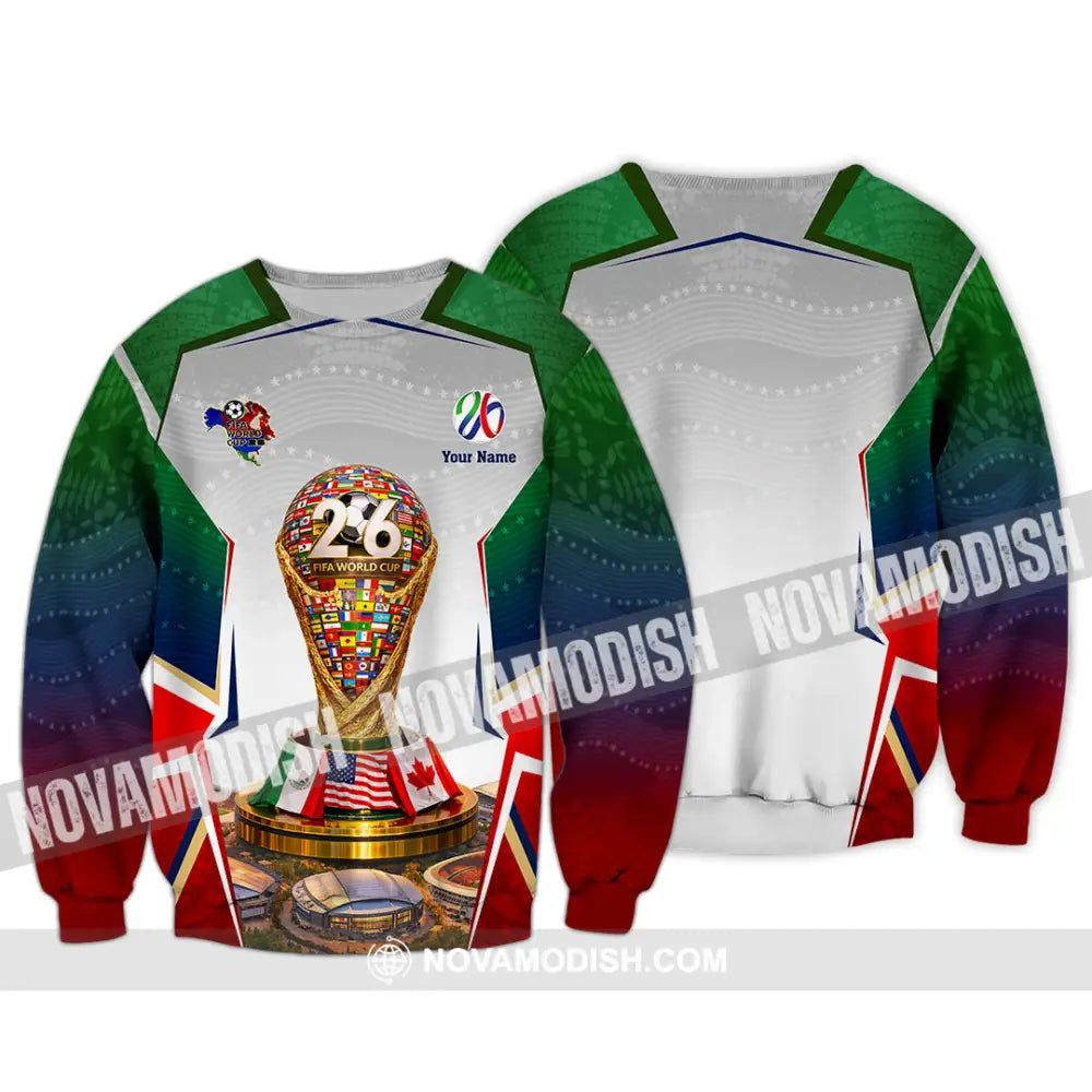 Unisex Shirt - Custom World Cup 2026 3D Shirt - Long Sleeve / S - T-shirt