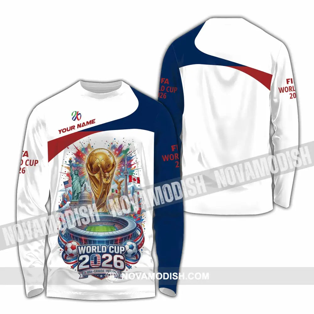 Unisex Shirt - Custom World Cup 2026 3D Shirt - Long Sleeve Shirt / S - T-shirt