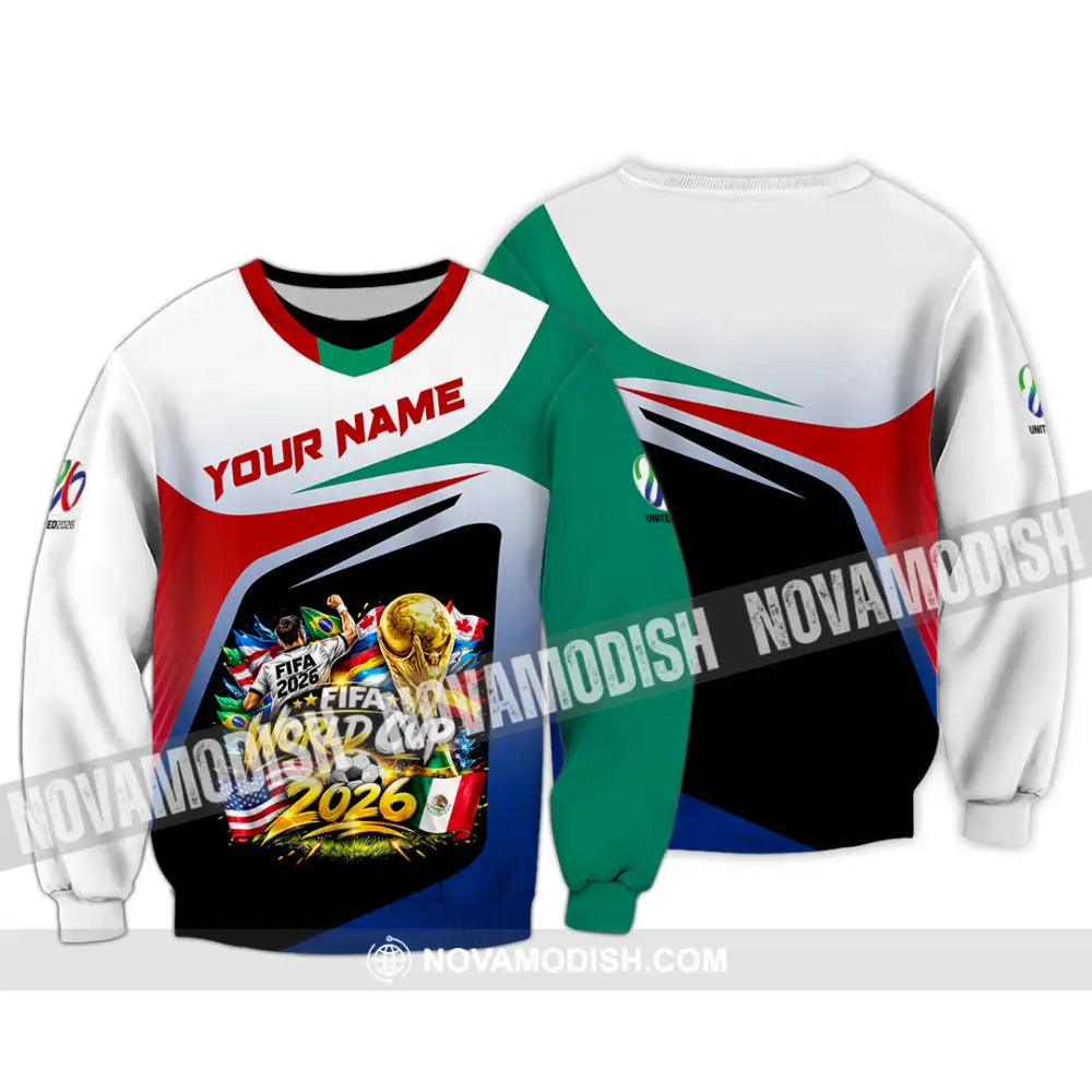 Unisex Shirt - Custom World Cup 2026 3D Shirt - Long Sleeve / S - T-shirt