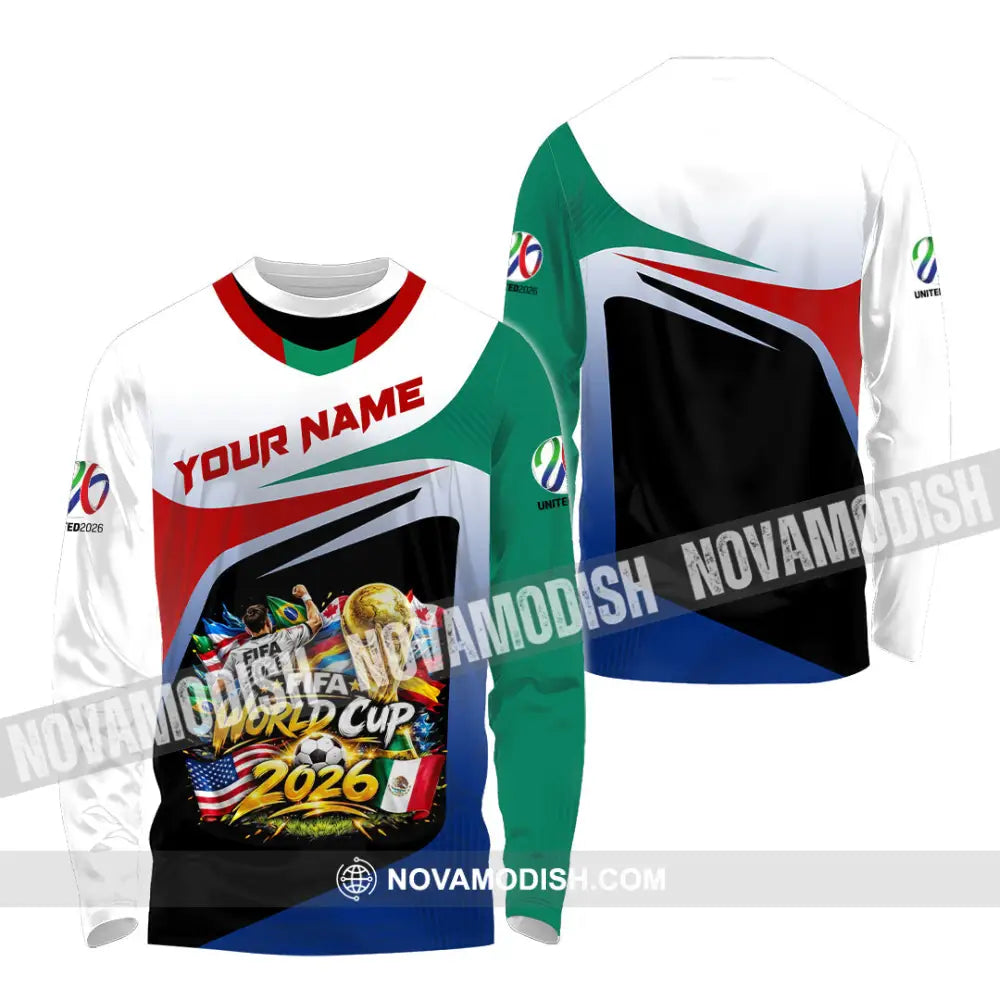 Unisex Shirt - Custom World Cup 2026 3D Shirt - Long Sleeve Shirt / S - T-shirt