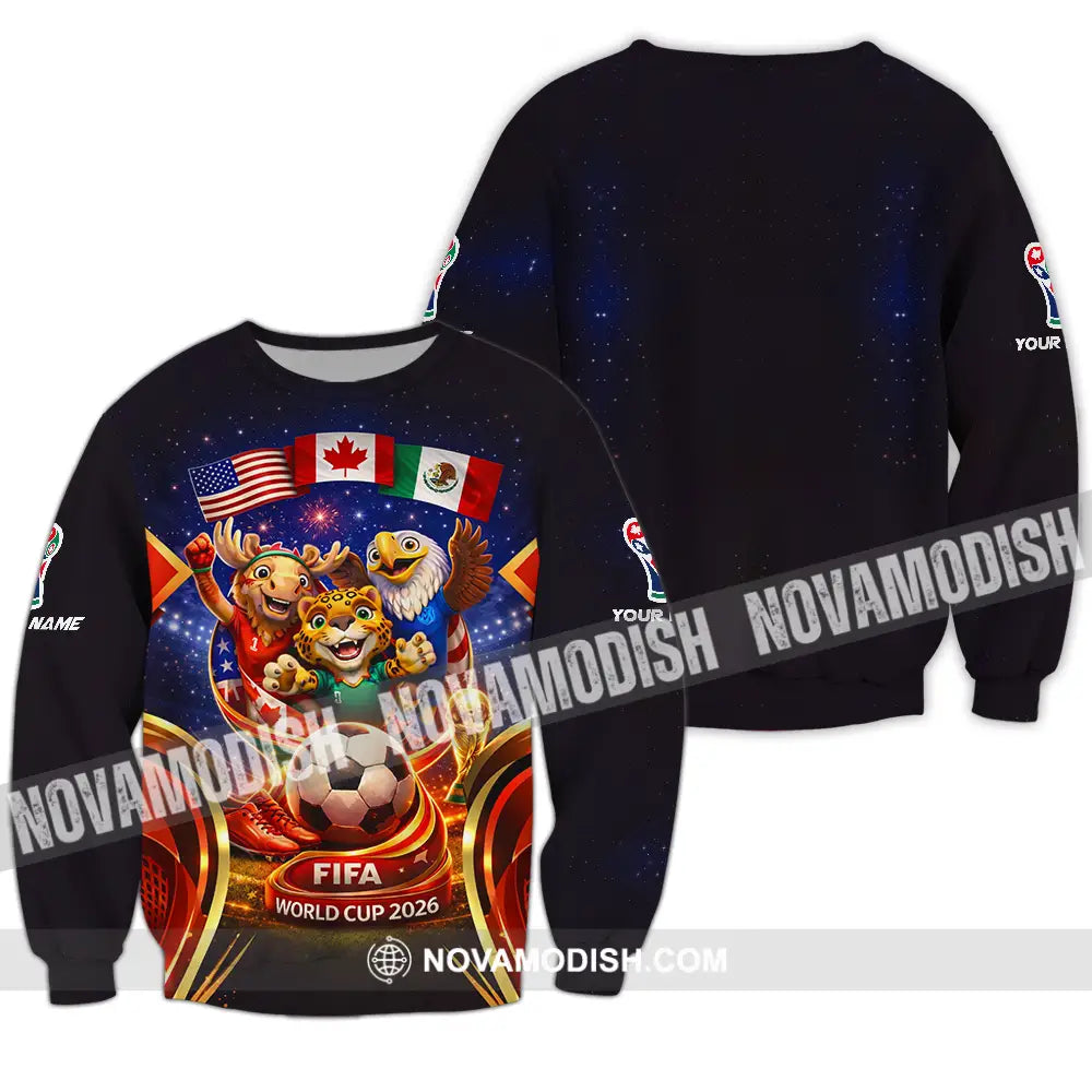 Unisex Shirt - Custom World Cup 2026 3D Shirt Long Sleeve / S T-shirt