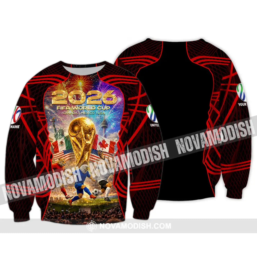 Unisex Shirt - Custom World Cup 2026 3D Shirt Long Sleeve / S T-shirt