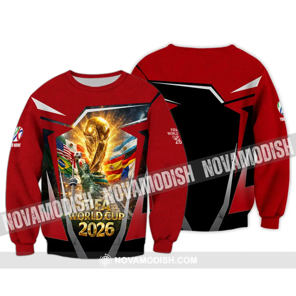 Unisex Shirt - Custom World Cup 2026 3D Shirt Long Sleeve / S T-shirt