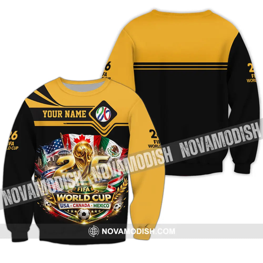 Unisex Shirt - Custom World Cup 2026 3D Shirt - Long Sleeve / S - T-shirt