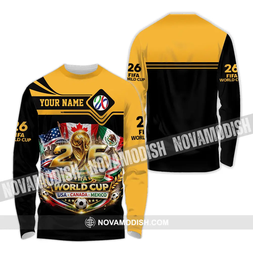 Unisex Shirt - Custom World Cup 2026 3D Shirt - Long Sleeve Shirt / S - T-shirt