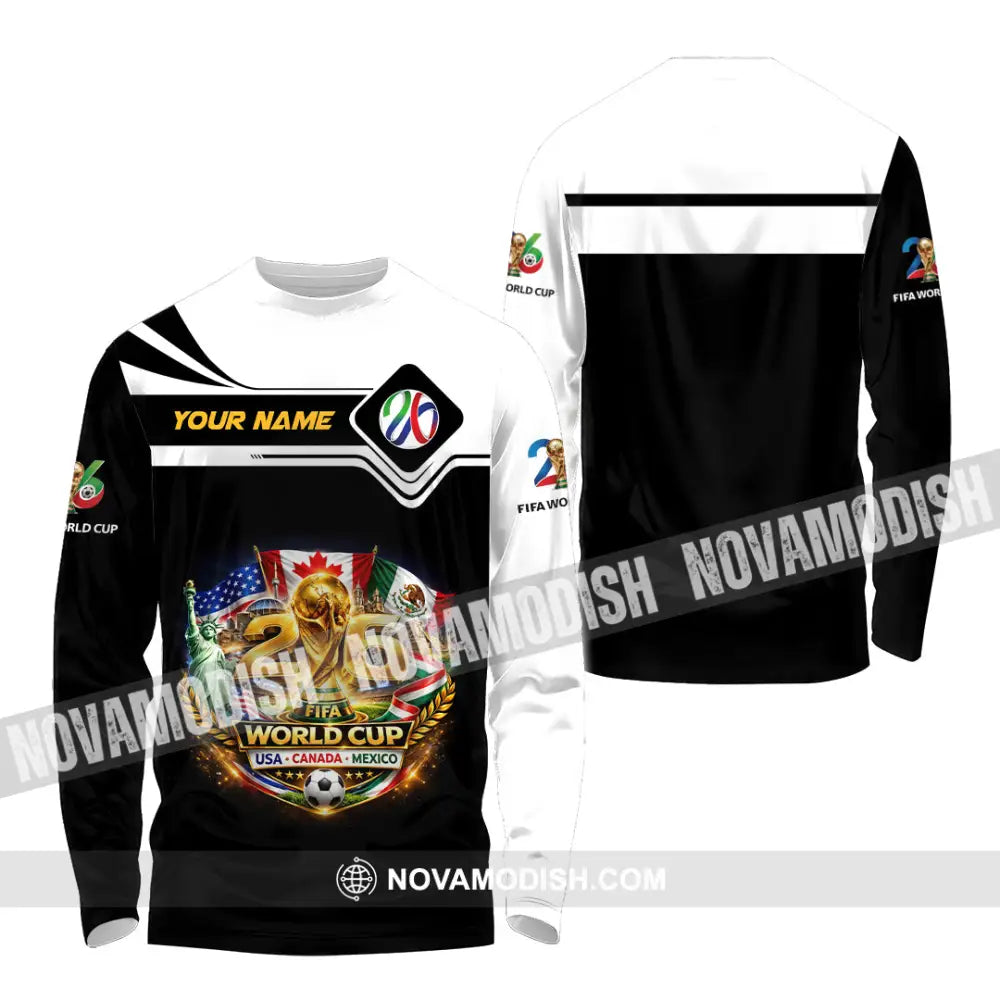 Unisex Shirt - Custom World Cup 2026 3D Shirt - Long Sleeve Shirt / S - T-shirt