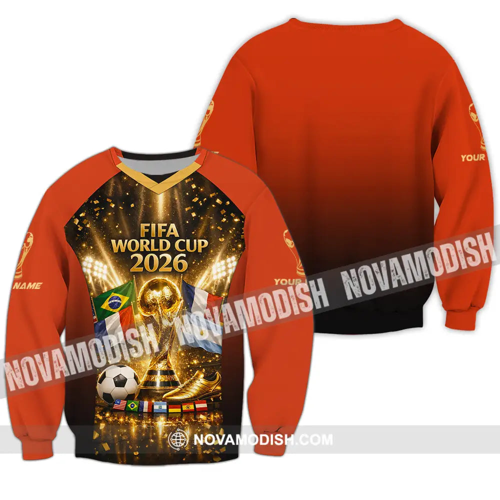 Unisex Shirt - Custom World Cup 2026 3D Shirt Long Sleeve / S T-shirt