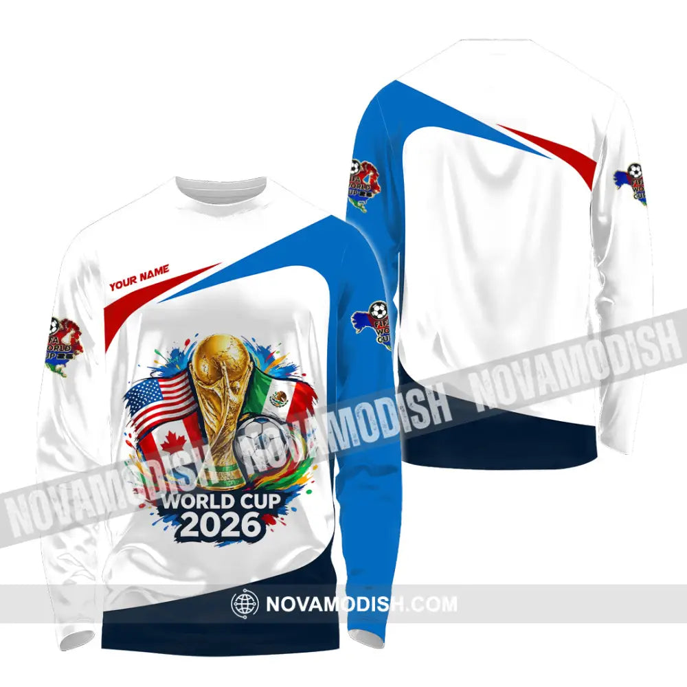 Unisex Shirt - Custom World Cup 2026 3D Shirt - Long Sleeve Shirt / S - T-shirt