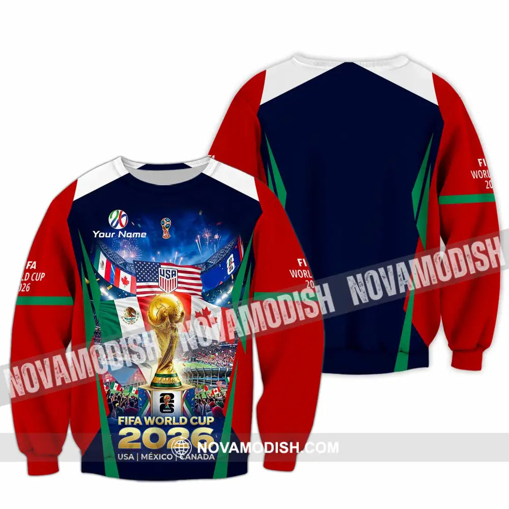 Unisex Shirt - Custom World Cup 2026 3D Shirt Long Sleeve / S T-shirt