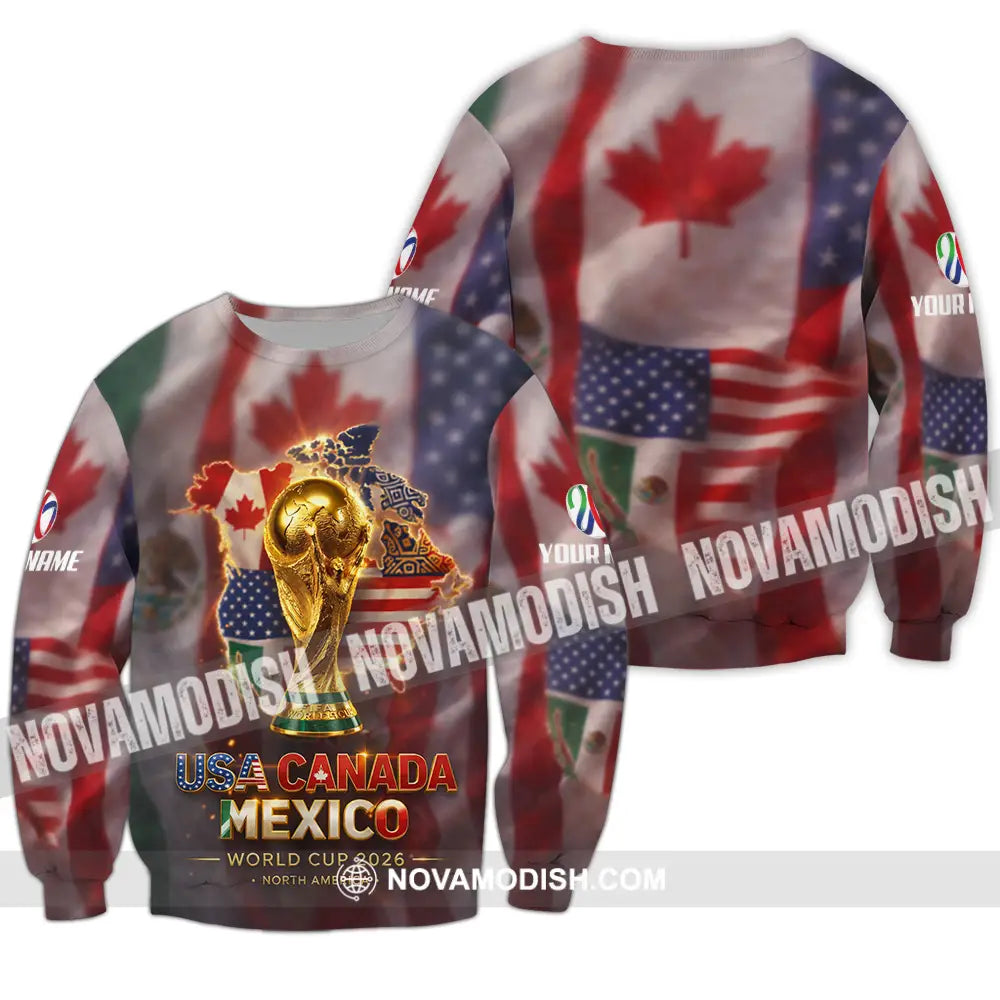 Unisex Shirt - Custom World Cup 2026 3D Shirt Long Sleeve / S T-shirt