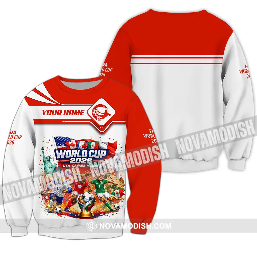 Unisex Shirt - Custom World Cup 2026 3D Shirt Long Sleeve / S T-shirt