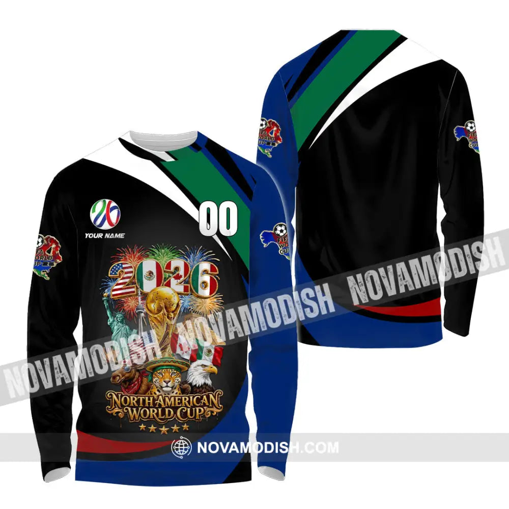 Unisex Shirt - Custom World Cup 2026 3D Shirt - Long Sleeve Shirt / S - T-shirt