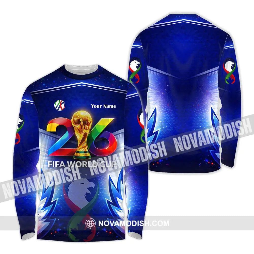 Unisex Shirt - Custom World Cup 2026 3D Shirt Long Sleeve Shirt / S T-shirt