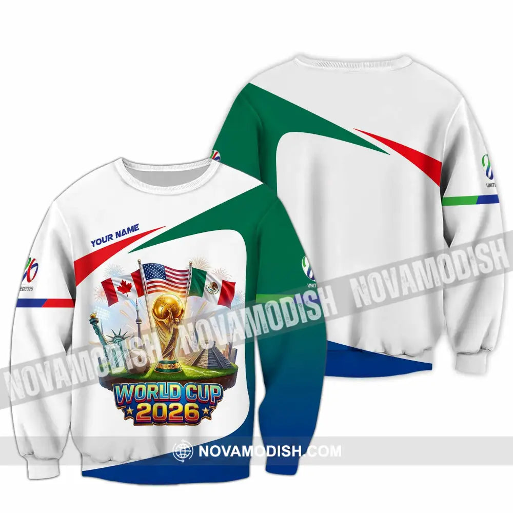 Unisex Shirt - Custom World Cup 2026 3D Shirt Long Sleeve / S T-shirt