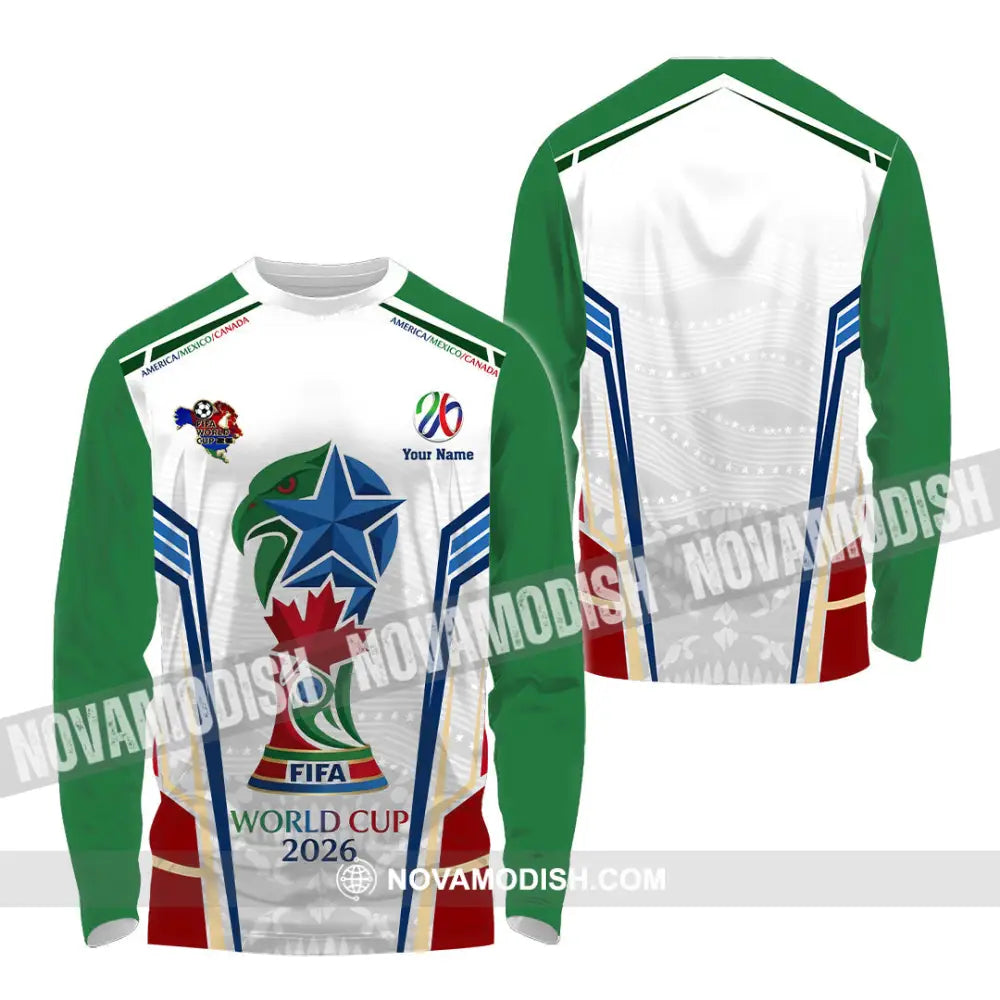 Unisex Shirt - Custom World Cup 2026 3D Shirt - Long Sleeve Shirt / S - T-shirt