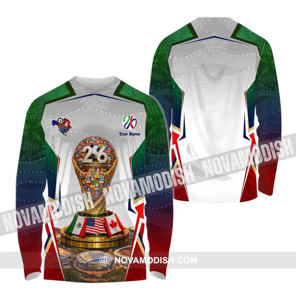 Unisex Shirt - Custom World Cup 2026 3D Shirt - Long Sleeve Shirt / S - T-shirt