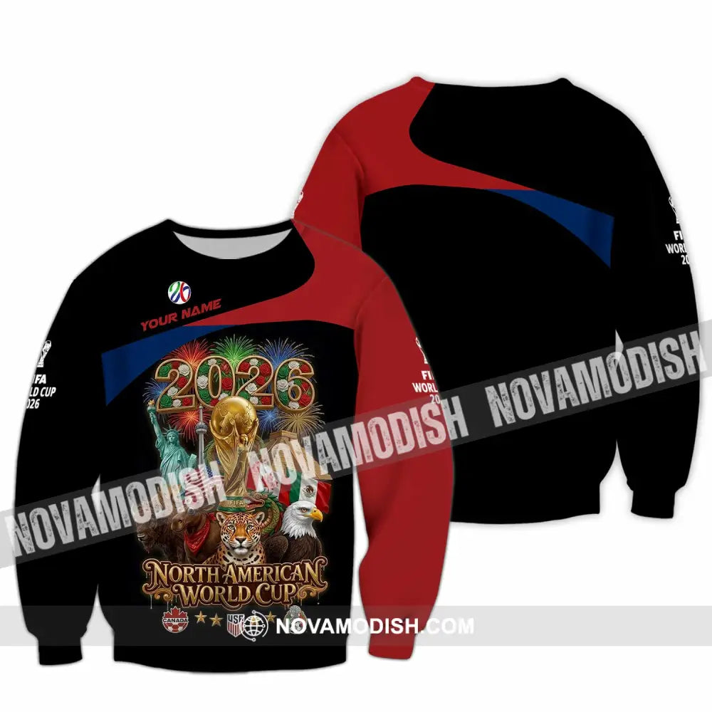 Unisex Shirt - Custom World Cup 2026 3D Shirt - Long Sleeve / S - T-shirt