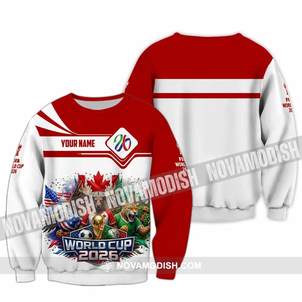 Unisex Shirt - Custom World Cup 2026 3D Shirt - Long Sleeve / S - T-shirt