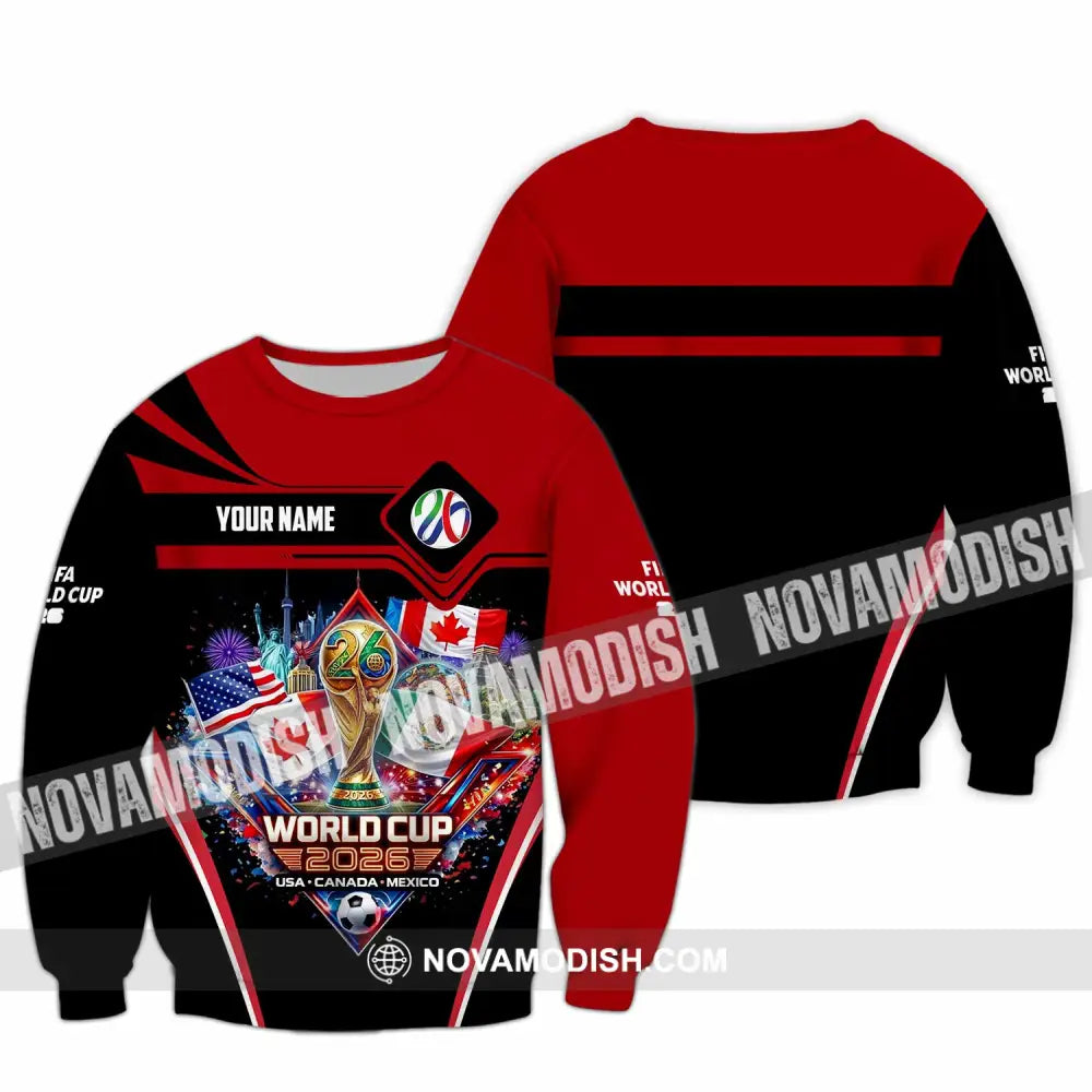 Unisex Shirt - Custom World Cup 2026 3D Shirt Long Sleeve / S T-shirt
