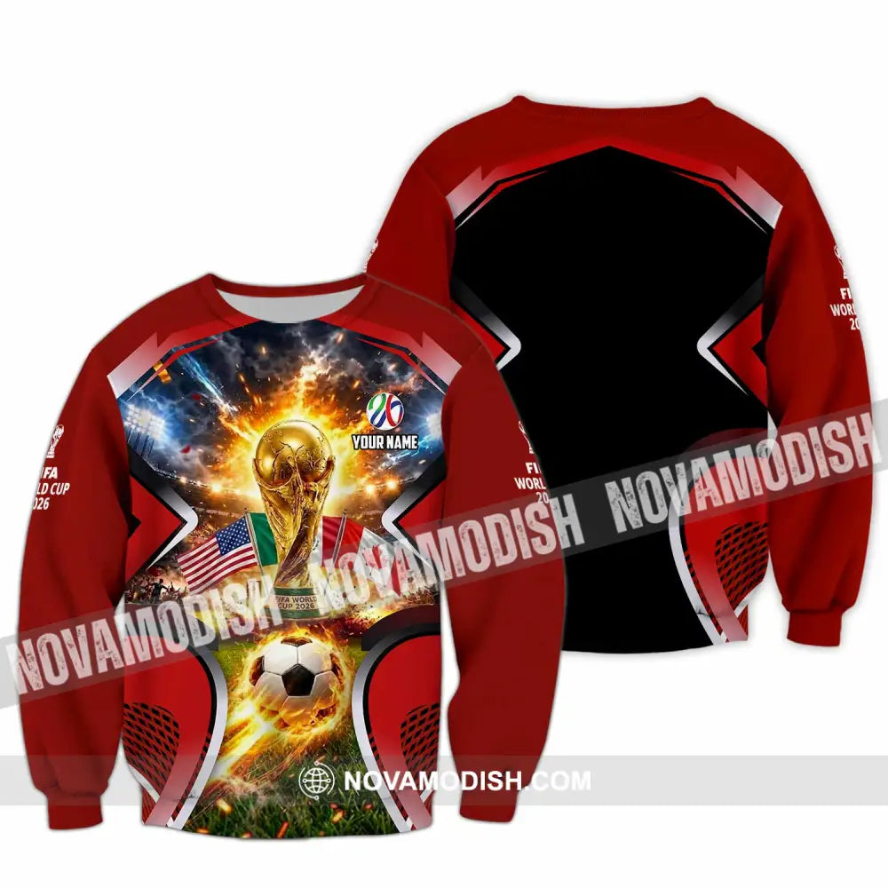 Unisex Shirt - Custom World Cup 2026 3D Shirt - Long Sleeve / S - T-shirt