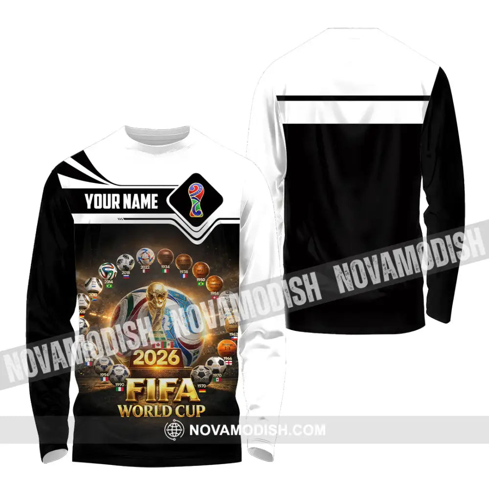Unisex Shirt - Custom World Cup 2026 3D Shirt - Long Sleeve Shirt / S - T-shirt