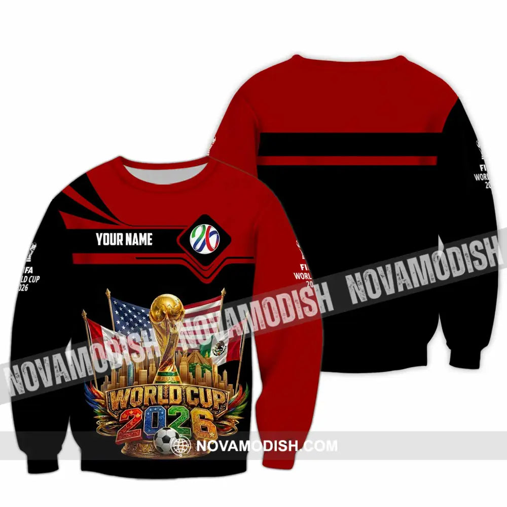 Unisex Shirt - Custom World Cup 2026 3D Shirt - Long Sleeve / S - T-shirt