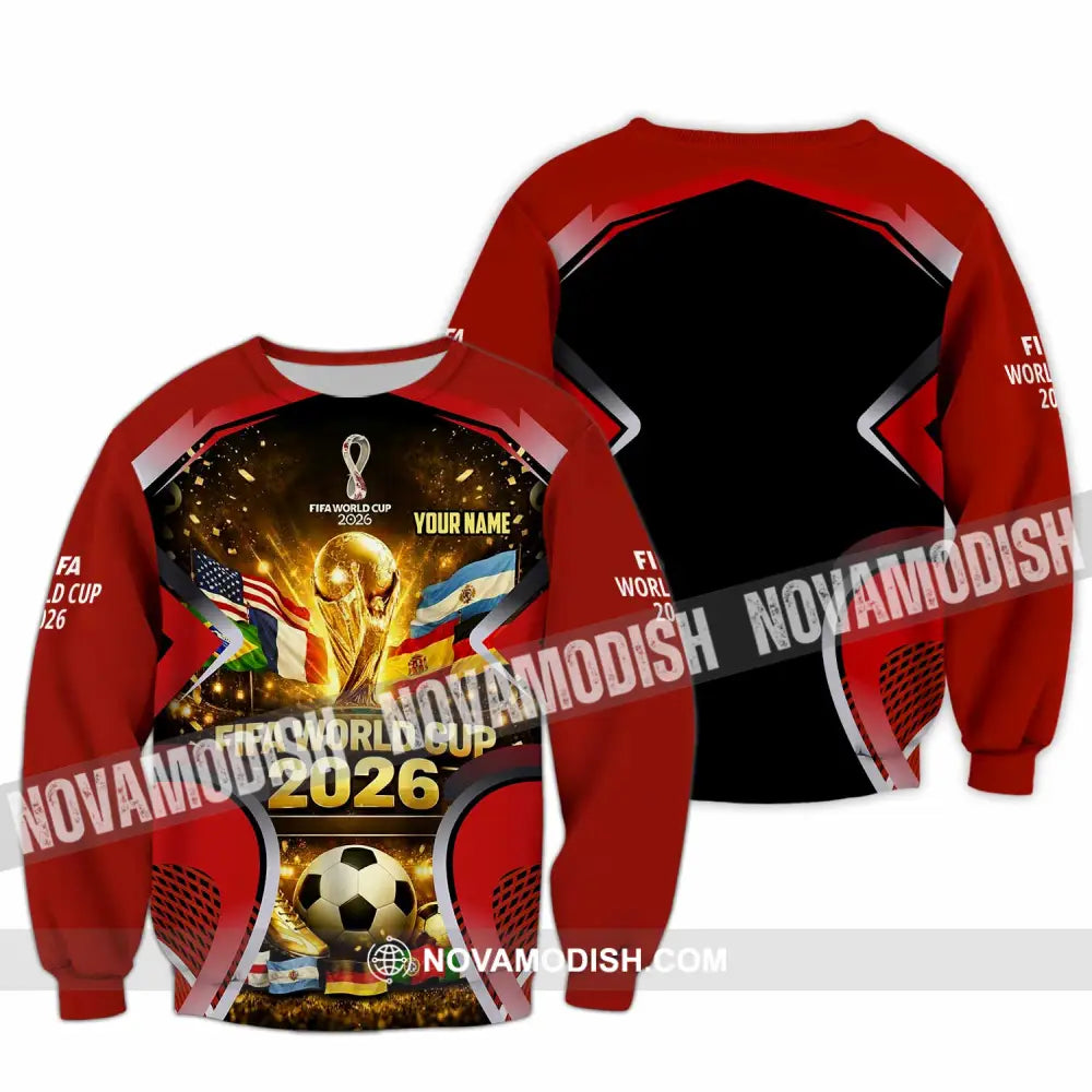 Unisex Shirt - Custom World Cup 2026 3D Shirt Long Sleeve / S T-shirt