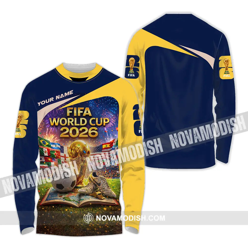 Unisex Shirt - Custom World Cup 2026 3D Shirt Long Sleeve Shirt / S T-shirt