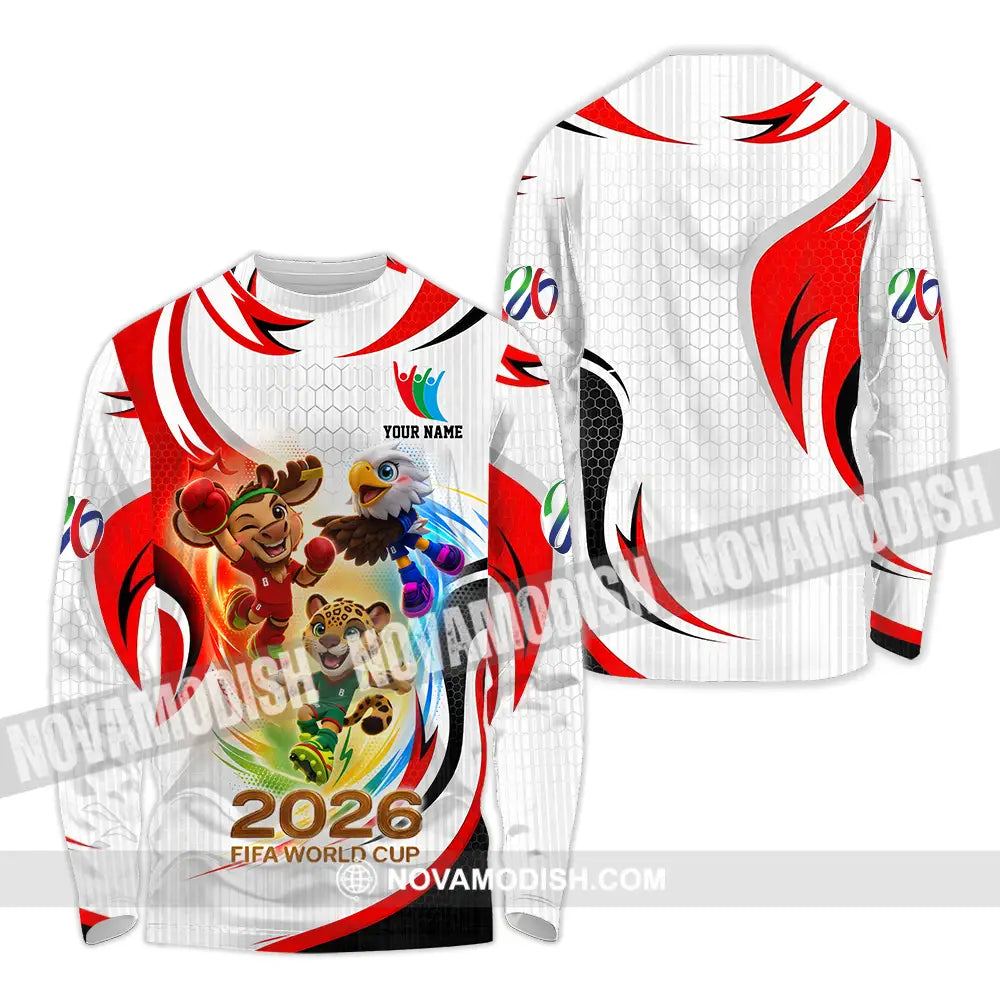 Unisex Shirt - Custom World Cup 2026 3D Shirt Long Sleeve Shirt / S T-shirt